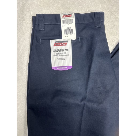 NWT Genuine Dickies Men's Regular Fit Straight Leg Flat Front Pant Size 40x30 - Picture 2 of 8